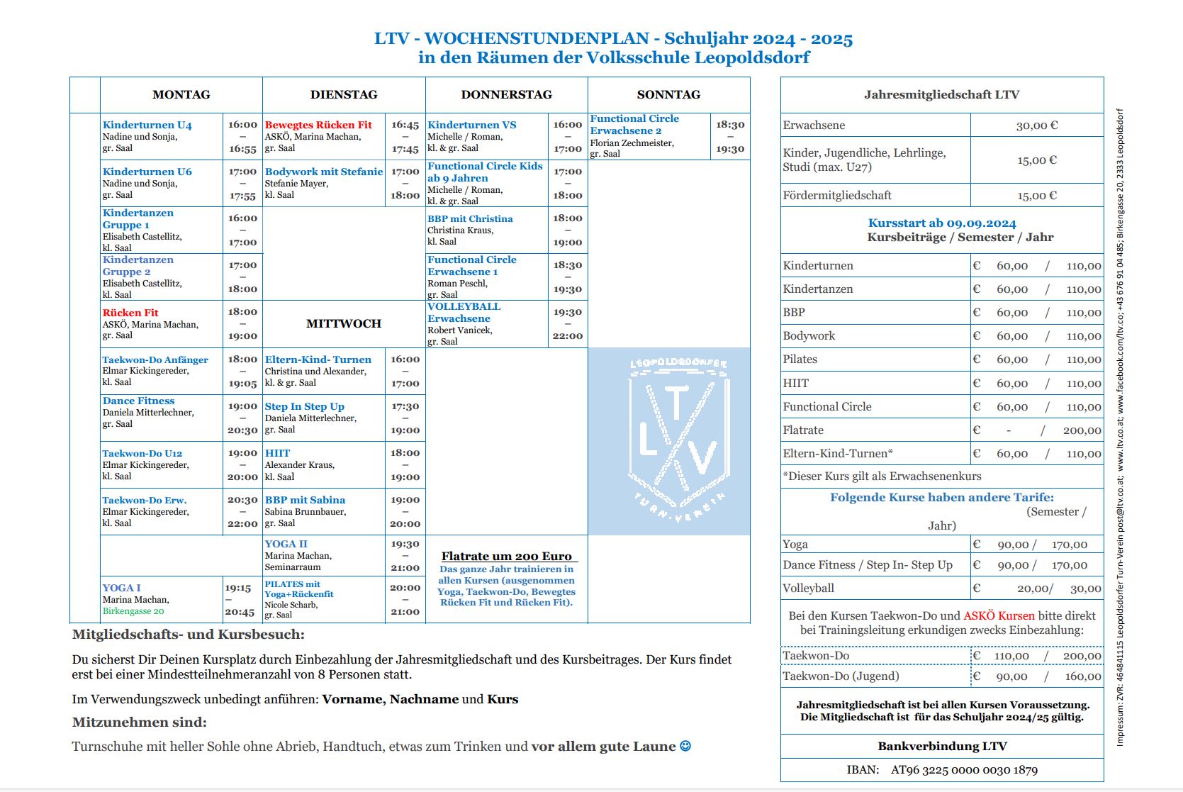 Stundenplan 2024/25