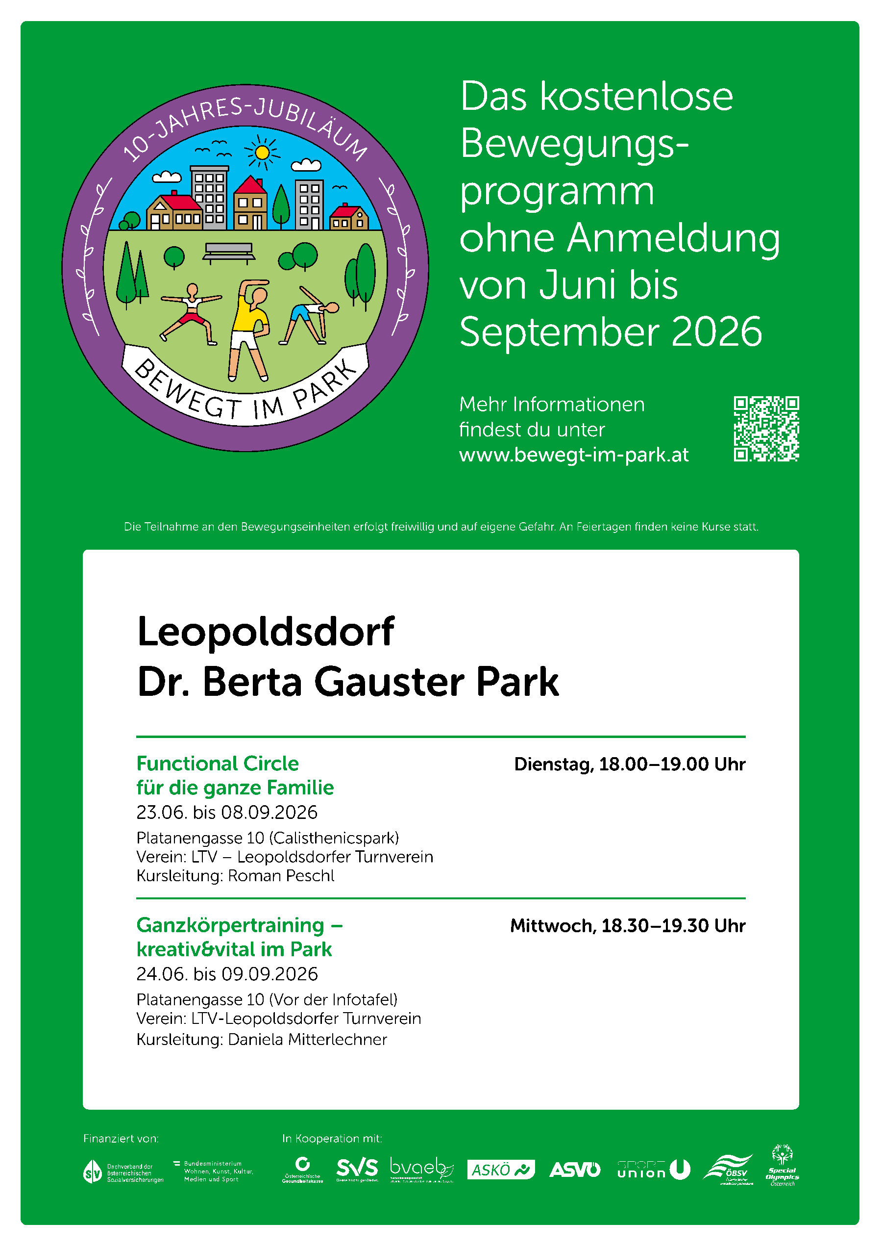 Bewegt im Park